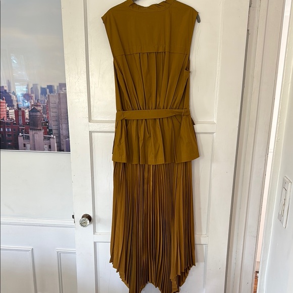 Anthropologie Sleeveless Vest Pleated Dress - Picture 5 of 9